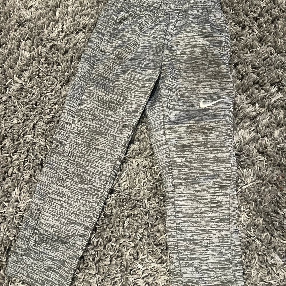 Nike Kids Heathered Gray Sweatpants